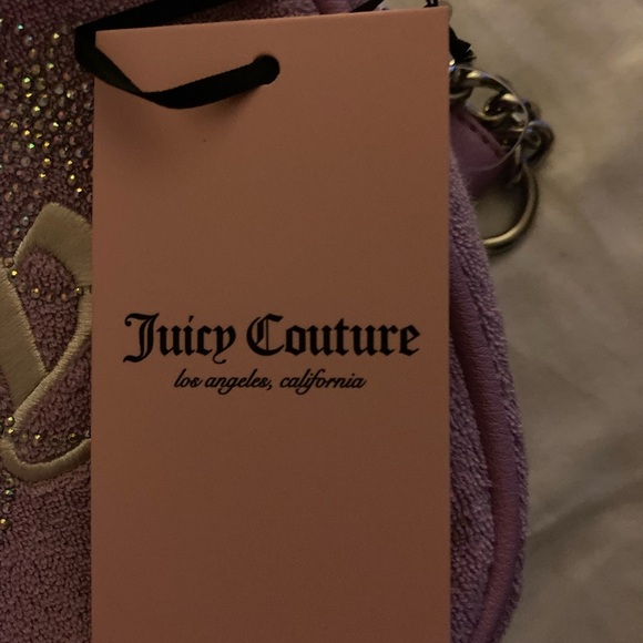 Juicy Couture Lavender Shoulder or Crossbody Bag with Butterflies NWT Think 🎁🎄 - Picture 6 of 6